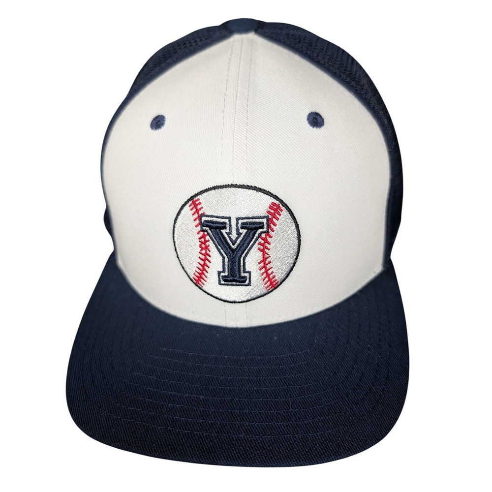 Nike BYU Cougars Baseball Hat Navy Blue White‎ Mesh Trucker Cap Flat Bill Mens